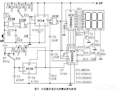 三位數(shù)字顯示電容測(cè)試表電路模塊設(shè)計(jì)與光電顯示電路軟件開(kāi)發(fā)